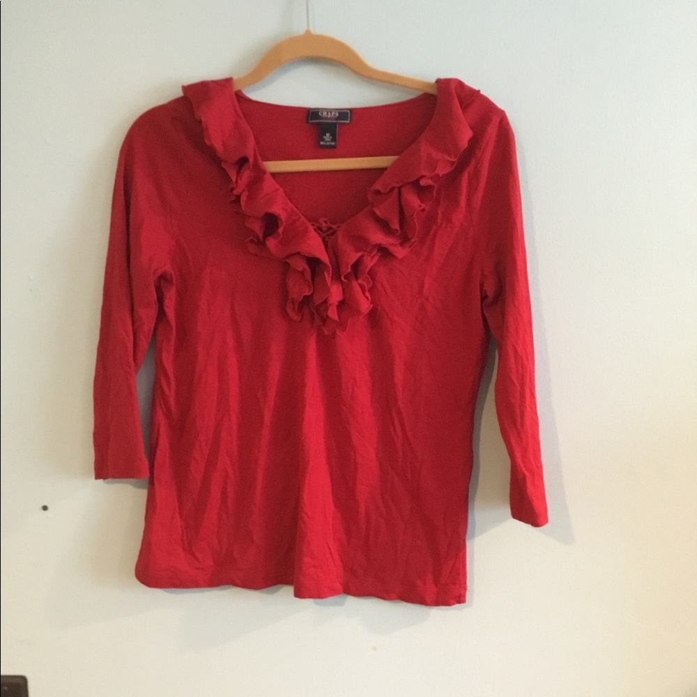 Red blouse